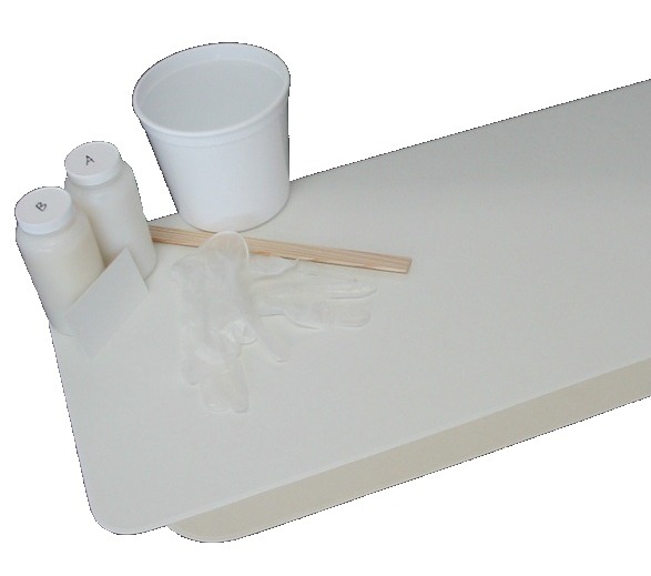 Fiberglass Ed Bathtub Floor Repair, Bathtub Floor Repair Inlay Kit In White
