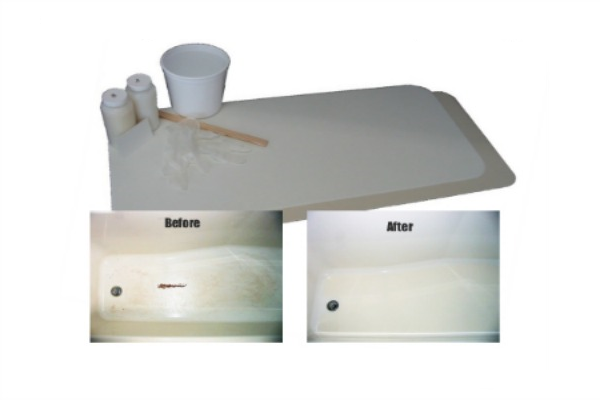 Fiberglass Bathtub Floor Repair Inlay, Bathtub Floor Repair Inlay Kit Bone